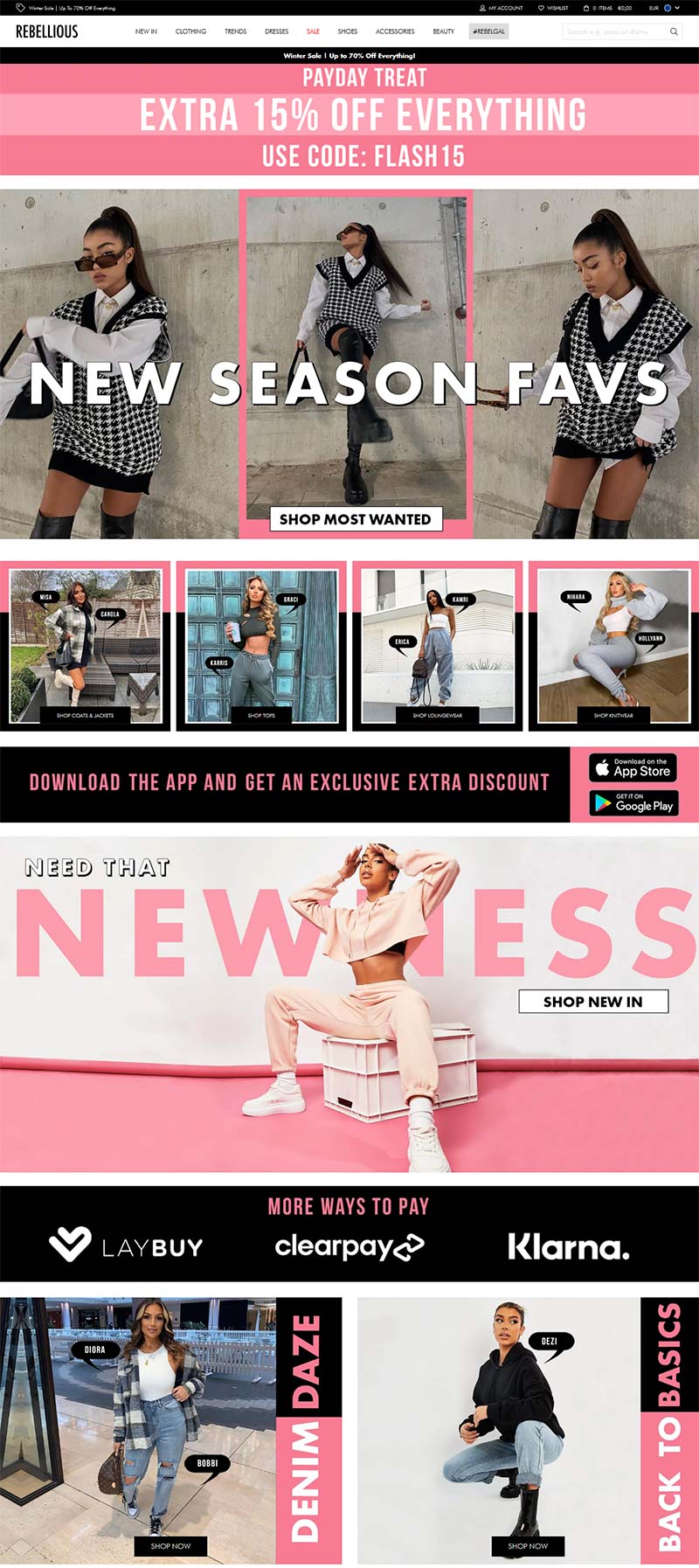 Rebellious Fashion 英国时尚服饰品牌网站