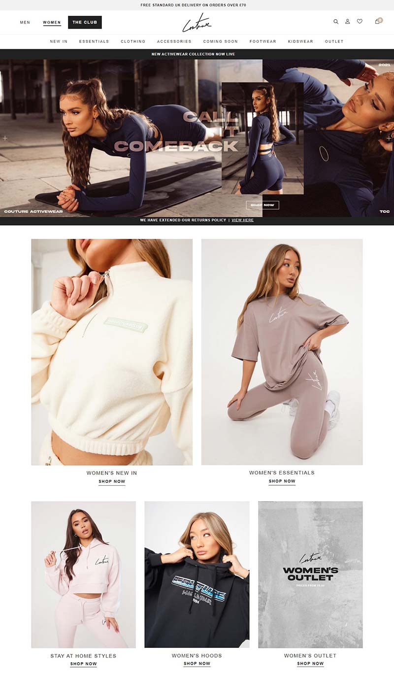 The Couture Club 美国品牌服饰购物网站