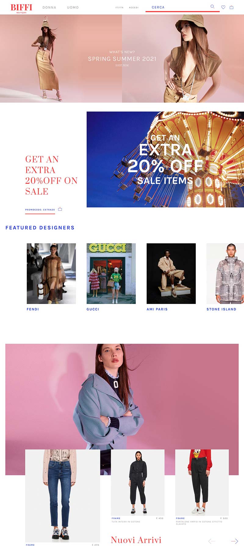 Biffi Boutique 意大利时尚奢侈品购物网站