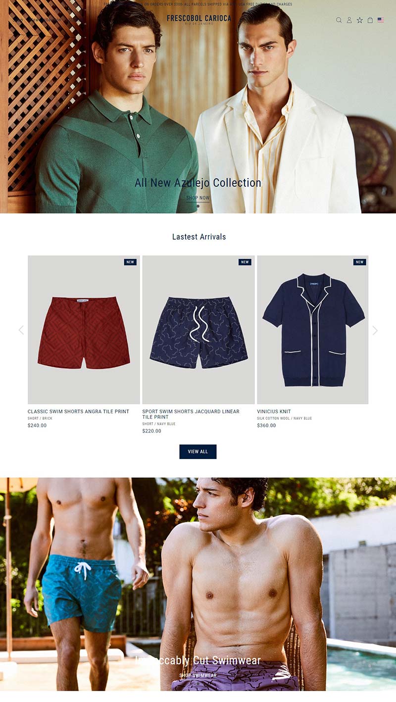 Frescobol Carioca 英国奢华度假服饰品牌网站