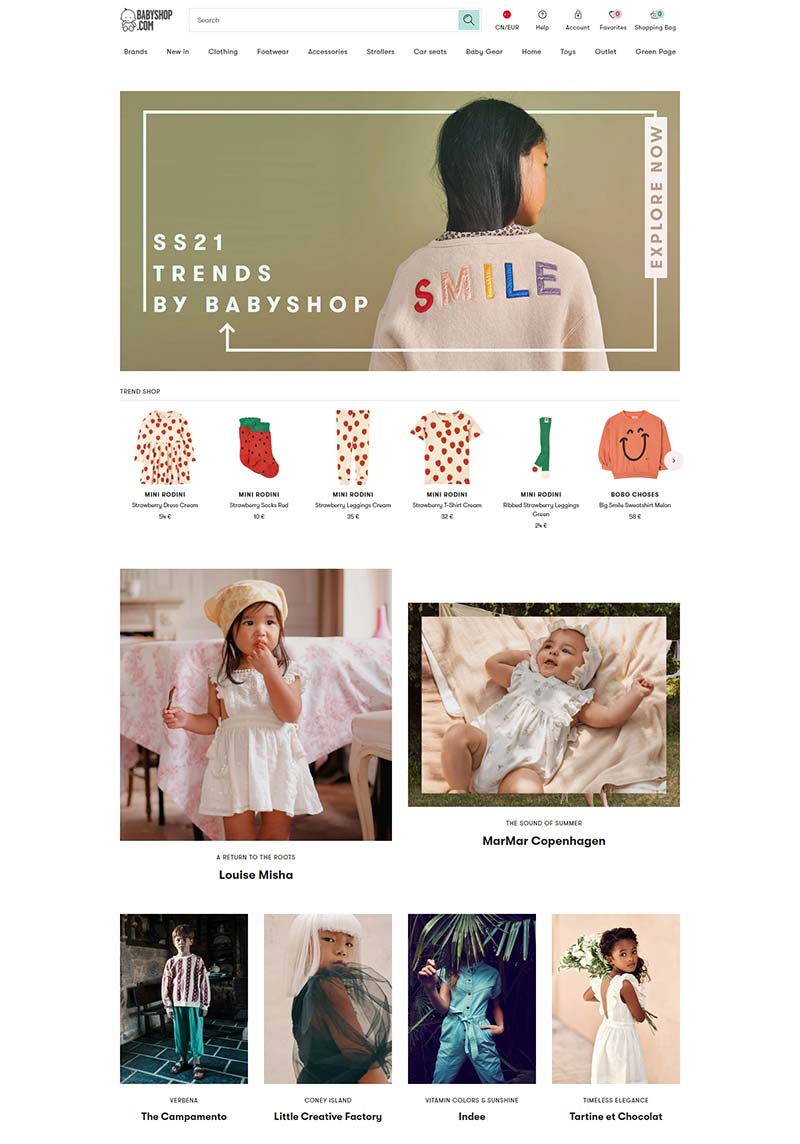 Babyshop 瑞典高端母婴产品购物网站