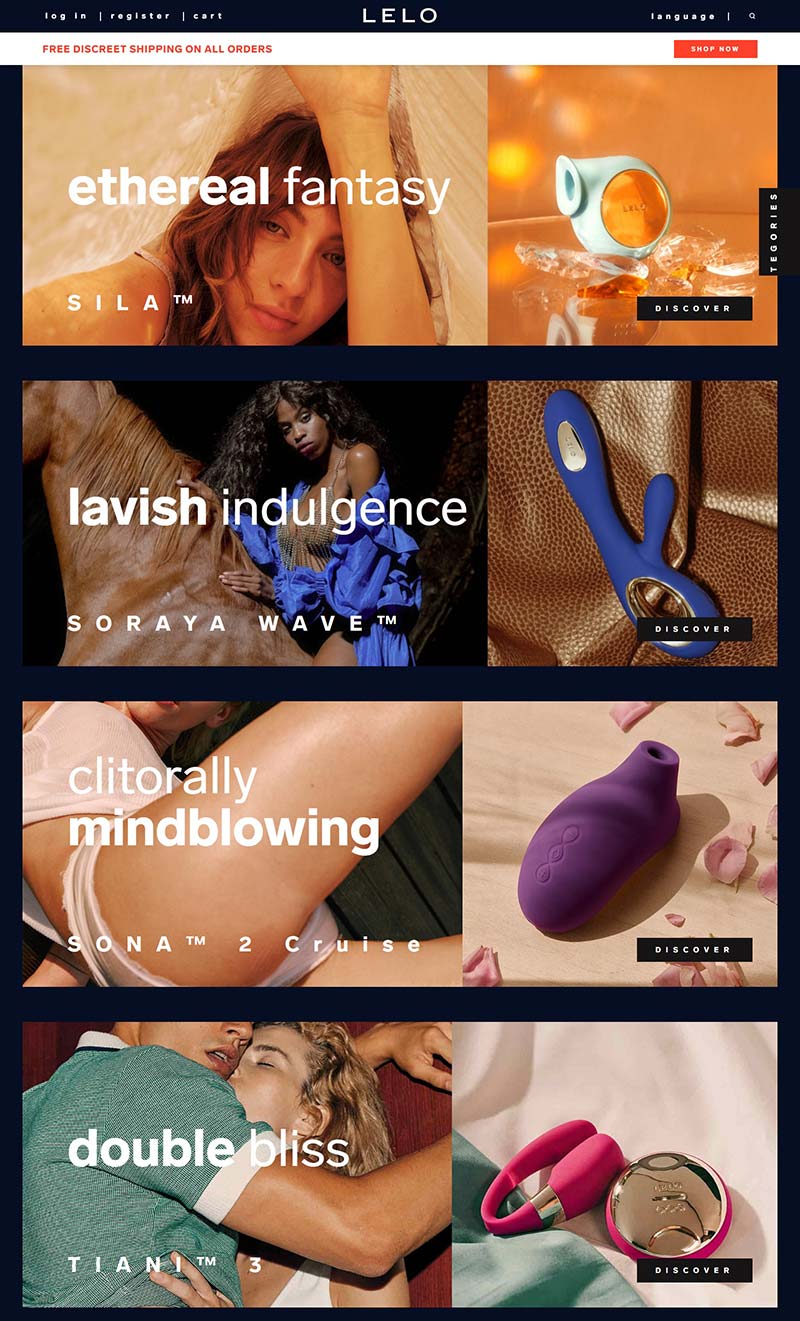 LELO 瑞典高端私密生活品牌网站