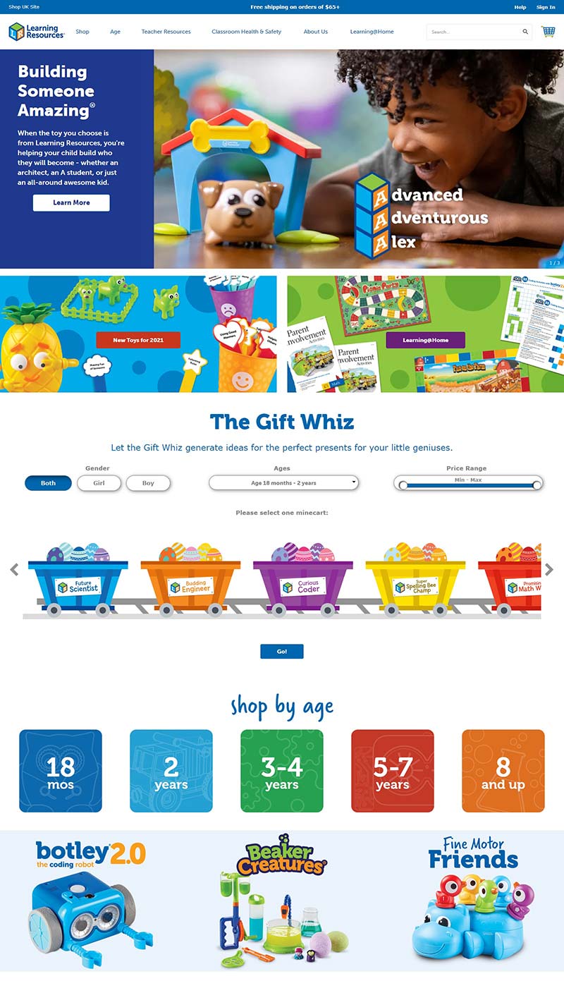 Learning Resources 美国儿童教育玩具品牌网站