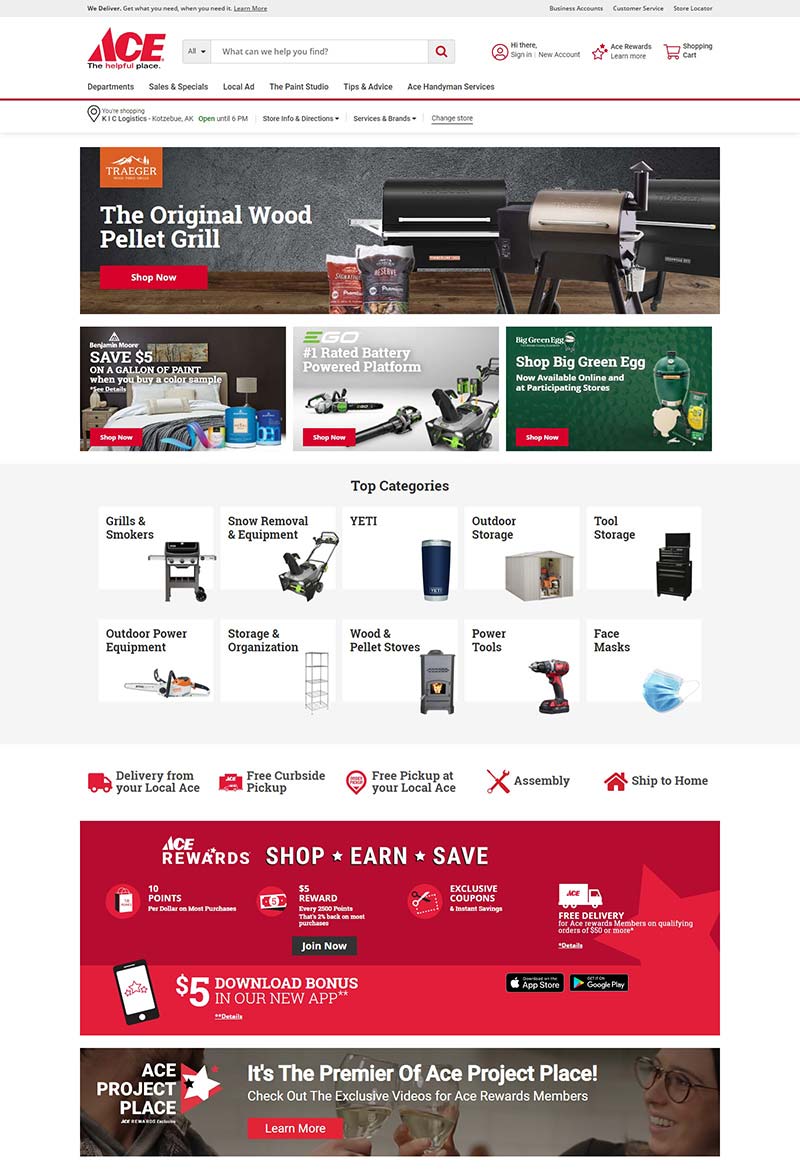 Ace Hardware 美国连锁五金百货品牌网站