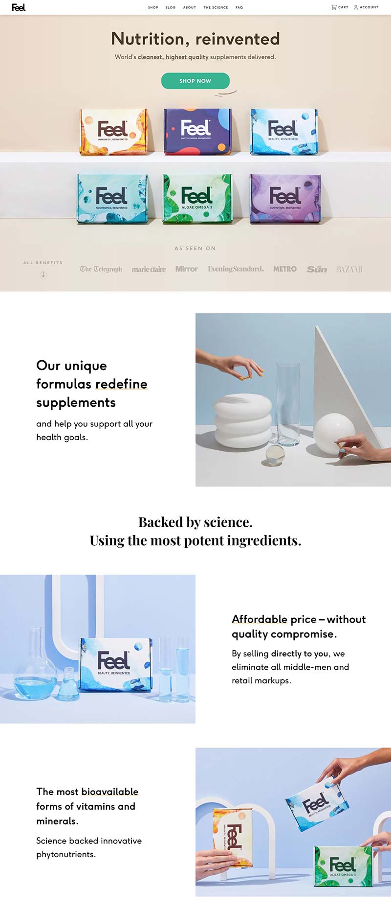 WeAreFeel 英国维生素保健品购物网站