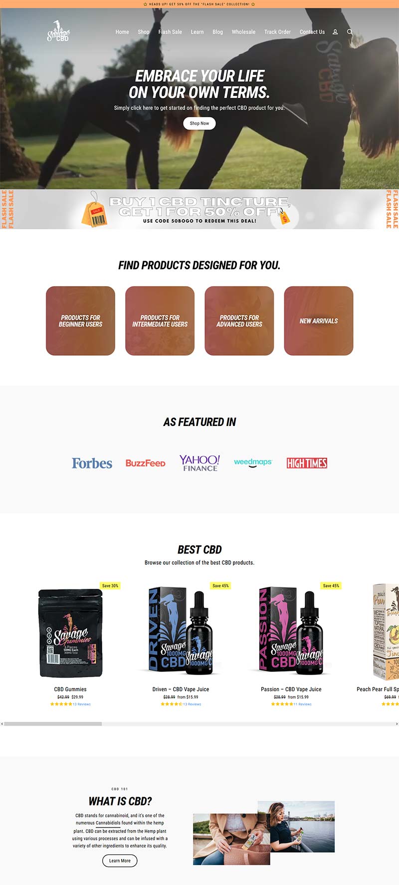 Savage CBD 美国健康保健品购物网站