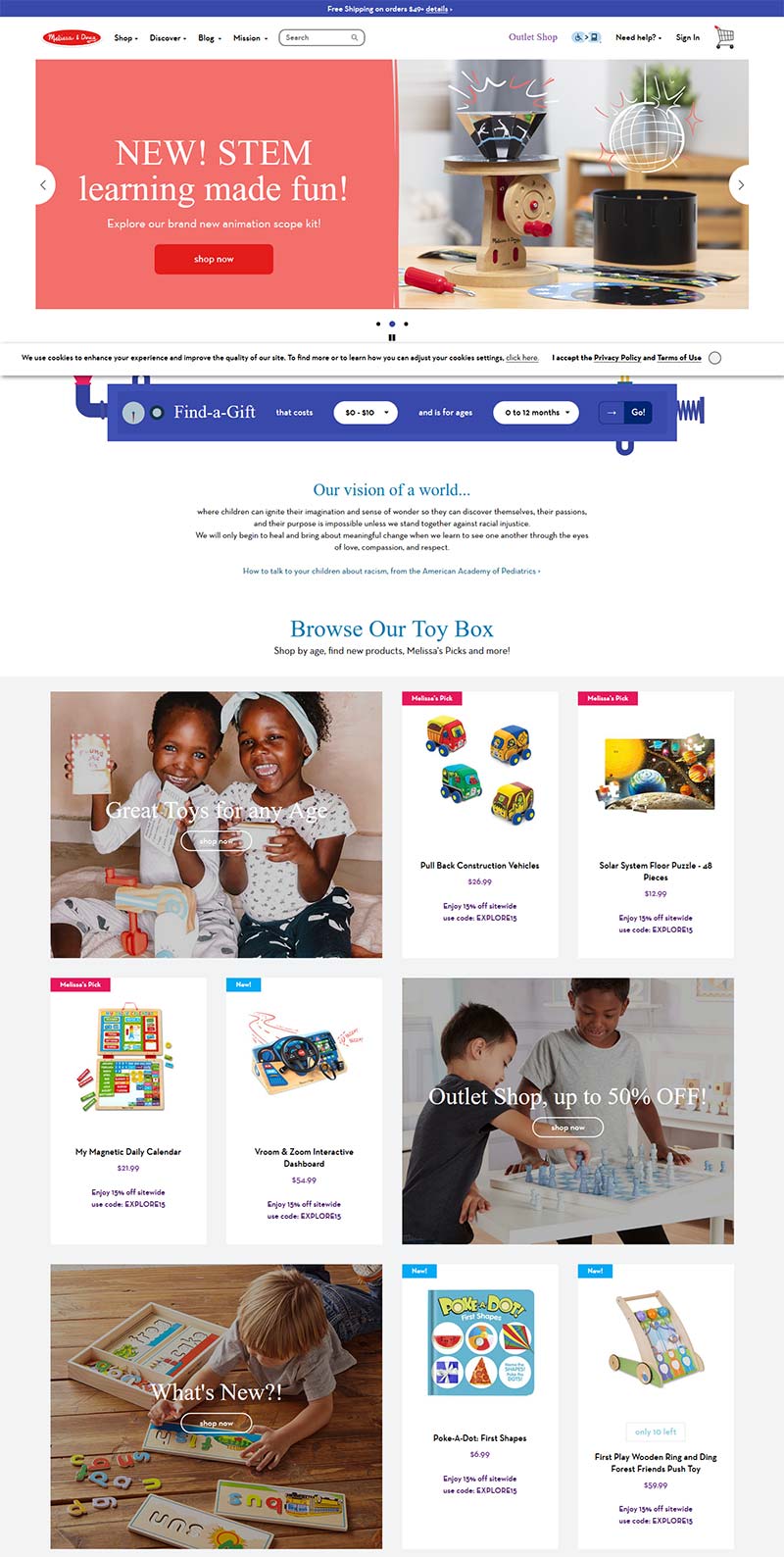 Melissa & Doug 美国知名玩具品牌网站