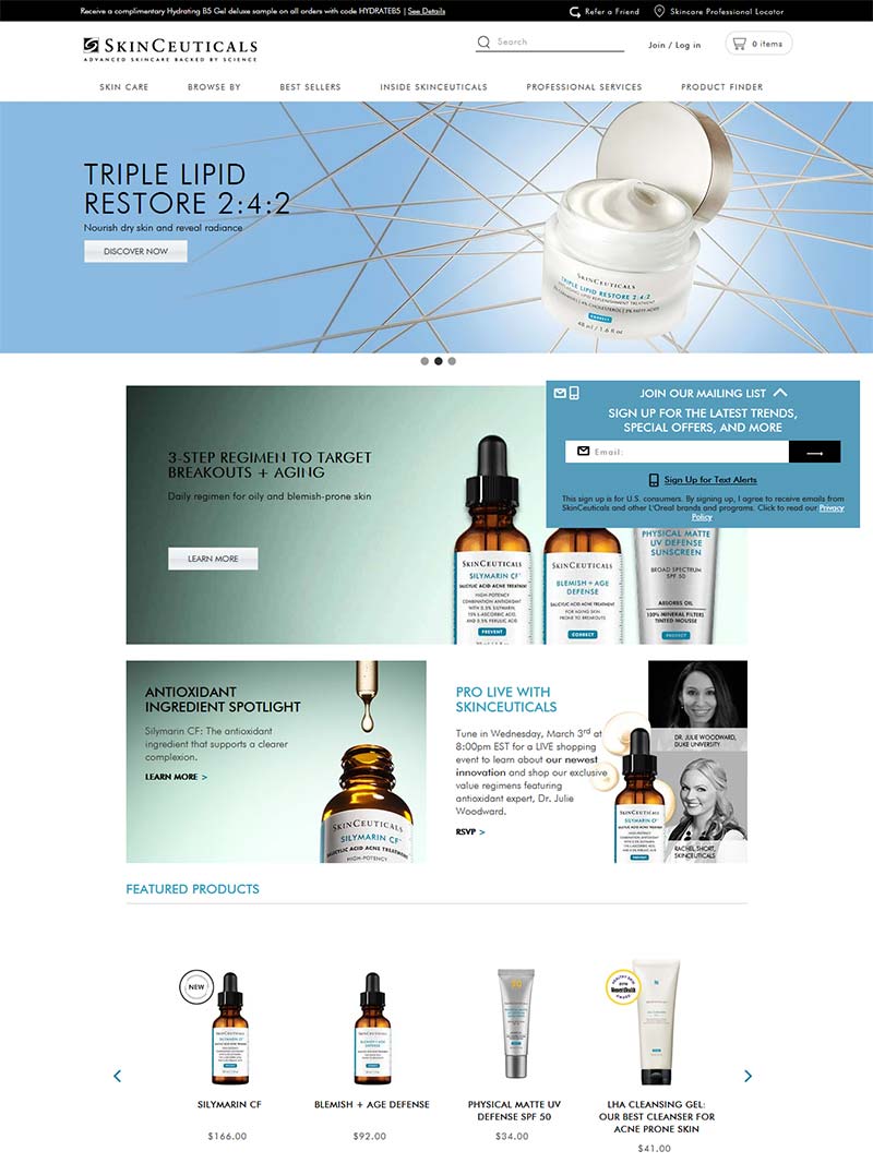 SkinCeuticals 杜克-美国专业医学皮肤修复品牌网站