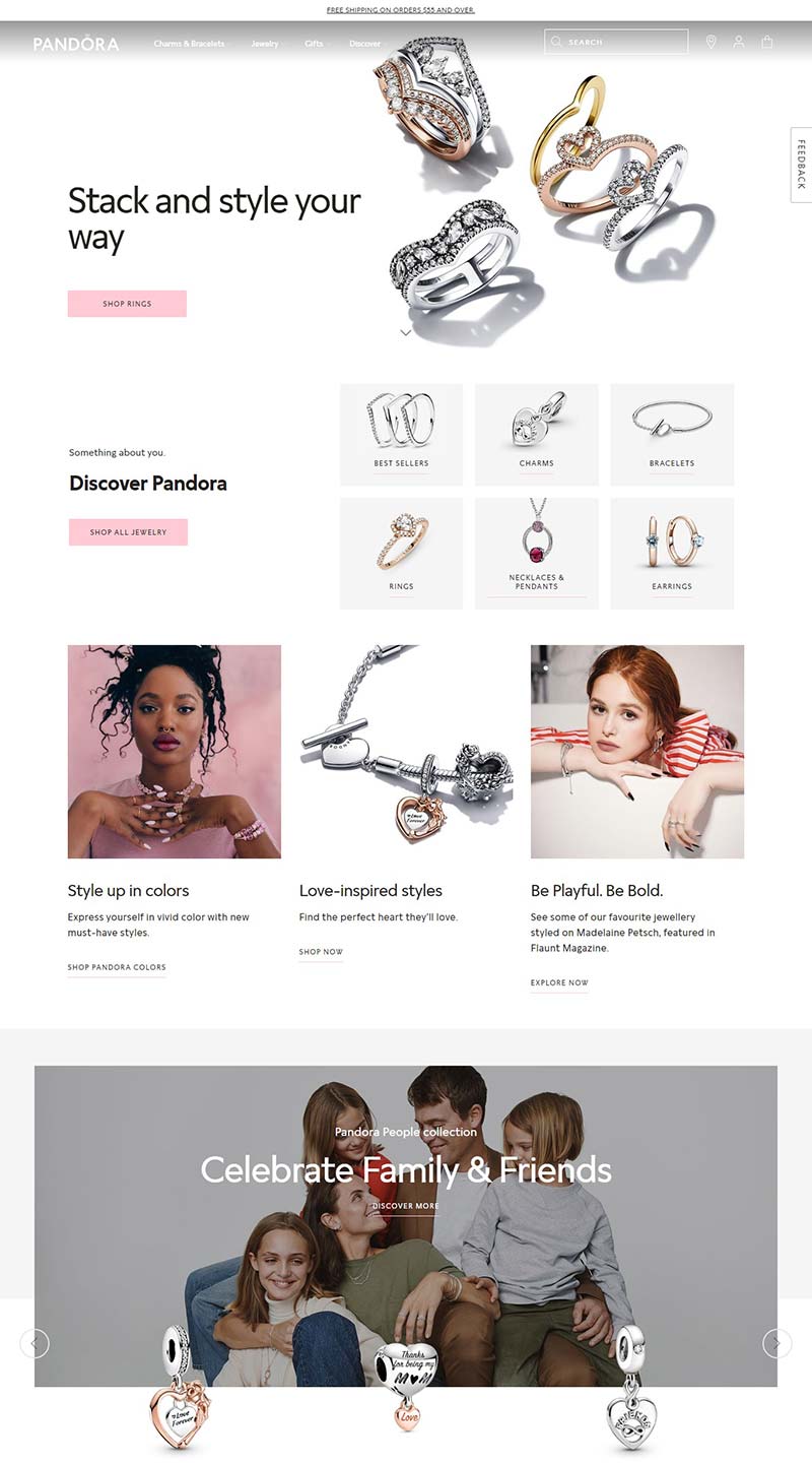 Pandora US 潘多拉-丹麦珠宝首饰品牌美国官网