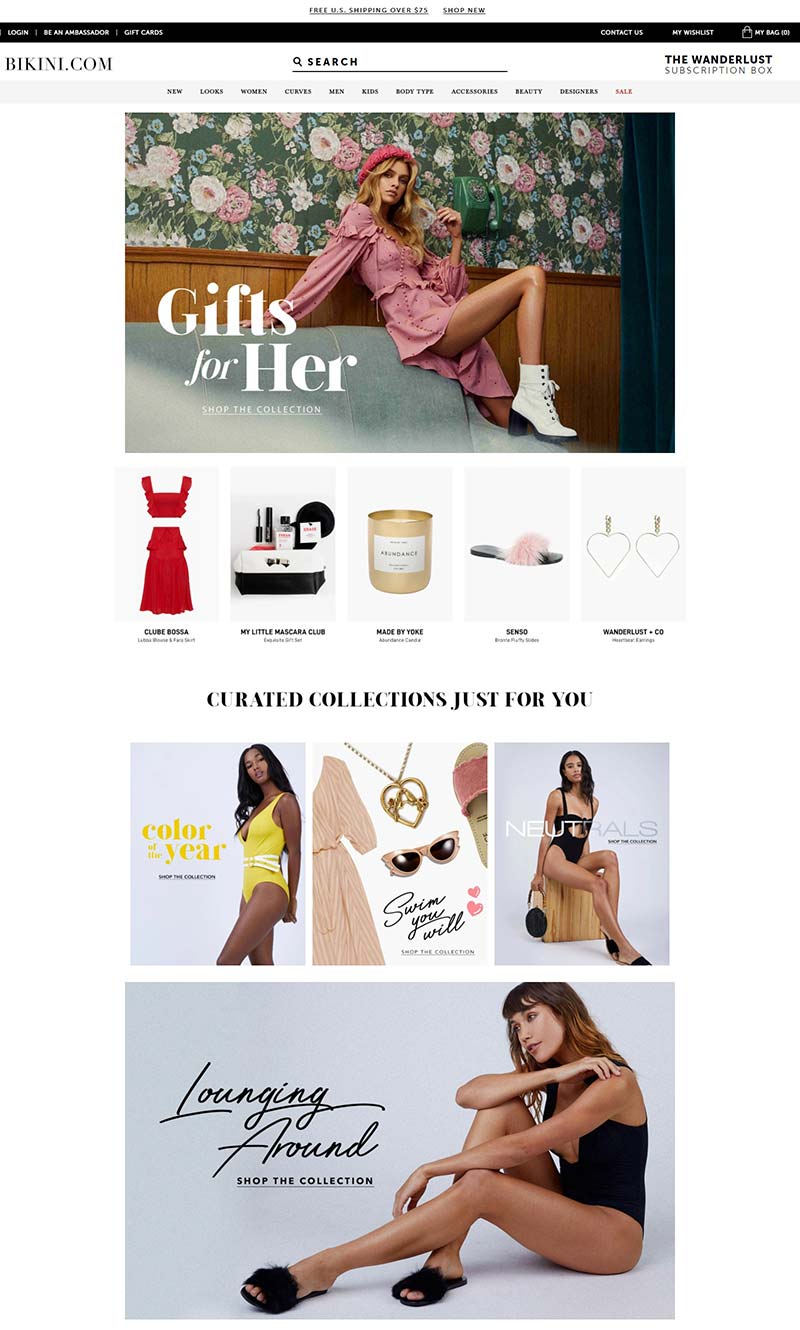 Bikini.com 欧美时尚比基尼服饰品牌网站