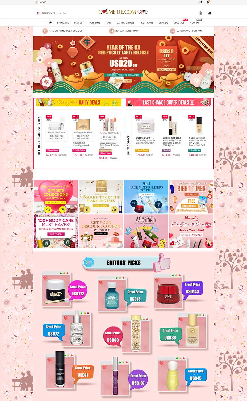 COSME-DE 玫丽化妆品德国官网