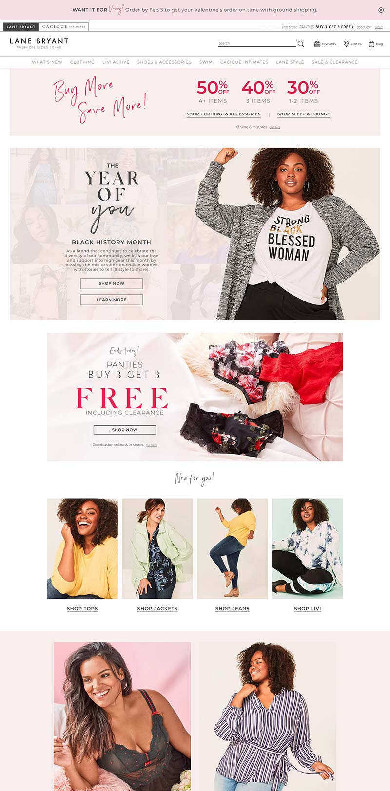 Lane Bryant 美国专业大码女装海淘网站