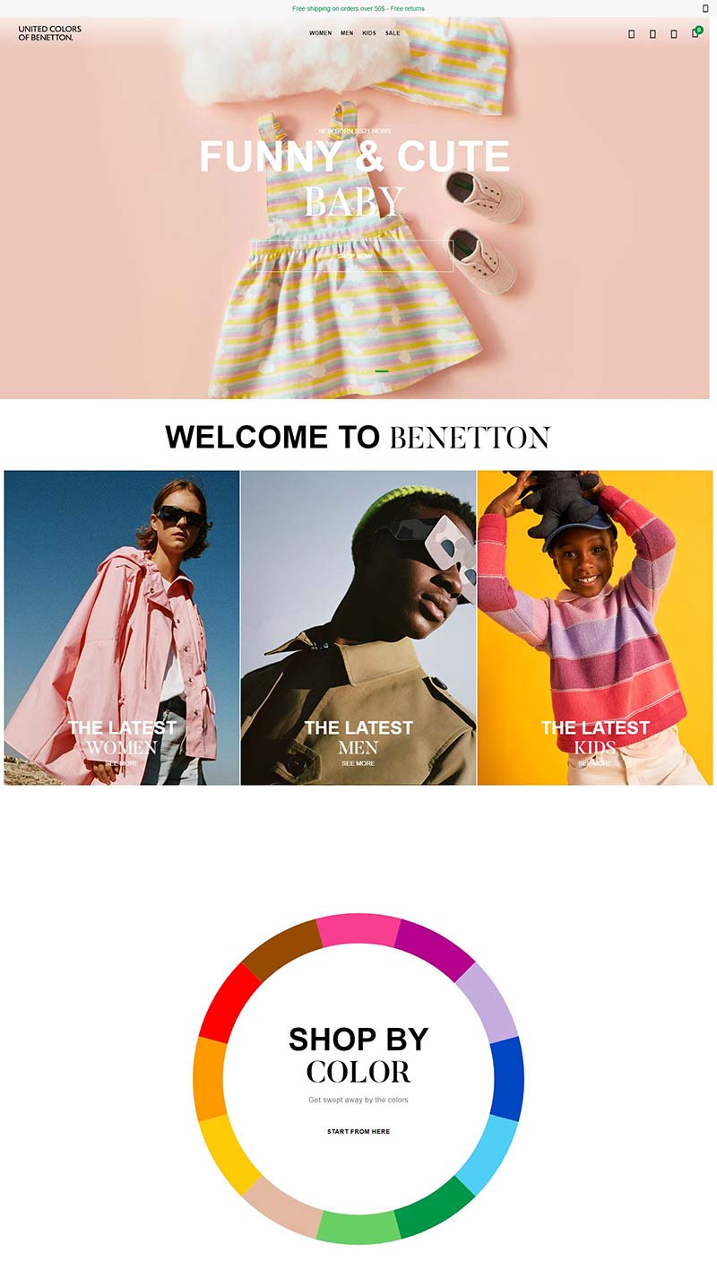 Benetton 意大利设计师品牌美国官网