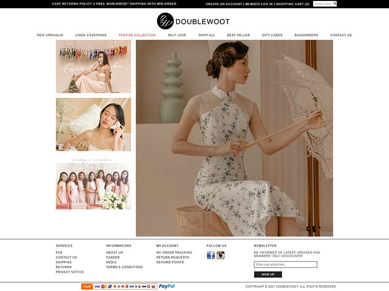 Doublewoot 马来西亚时尚女装品牌网站