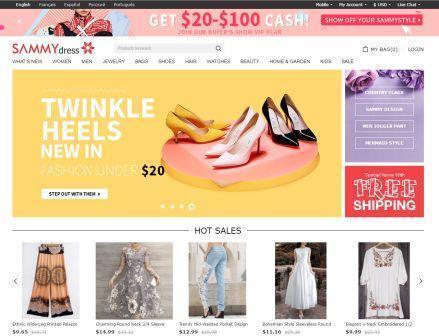 Sammydress 全球时尚生活跨境电商购物网站