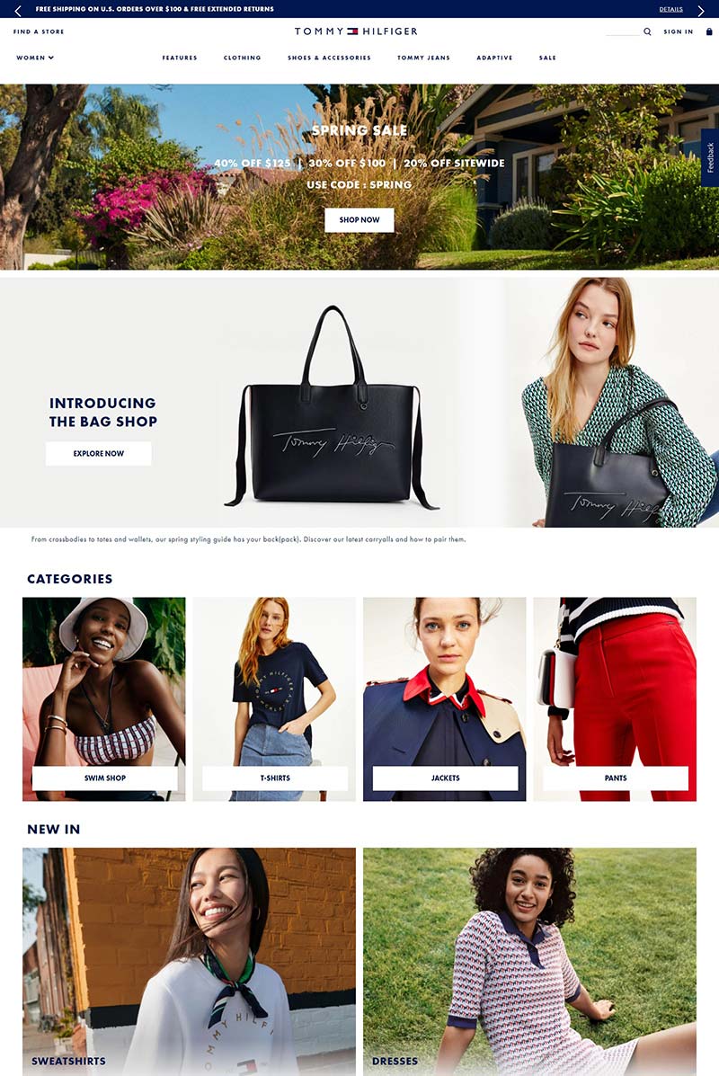 Tommy Hilfiger 美国休闲时装品牌网站