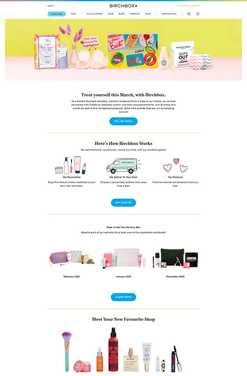 BIRCHBOX UK 美国化妆品订阅英国官网