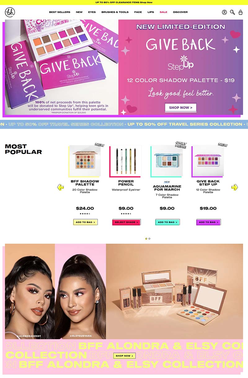 BH Cosmetics 美国品牌彩妆购物网站