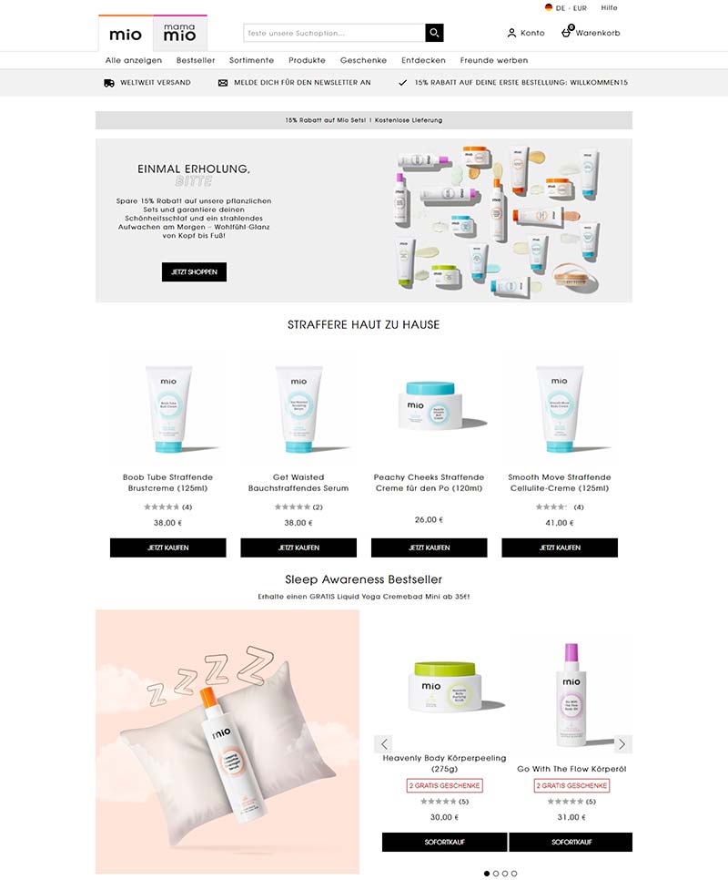 Mio Skincare DE 英国孕妇天然护理品牌德国官网