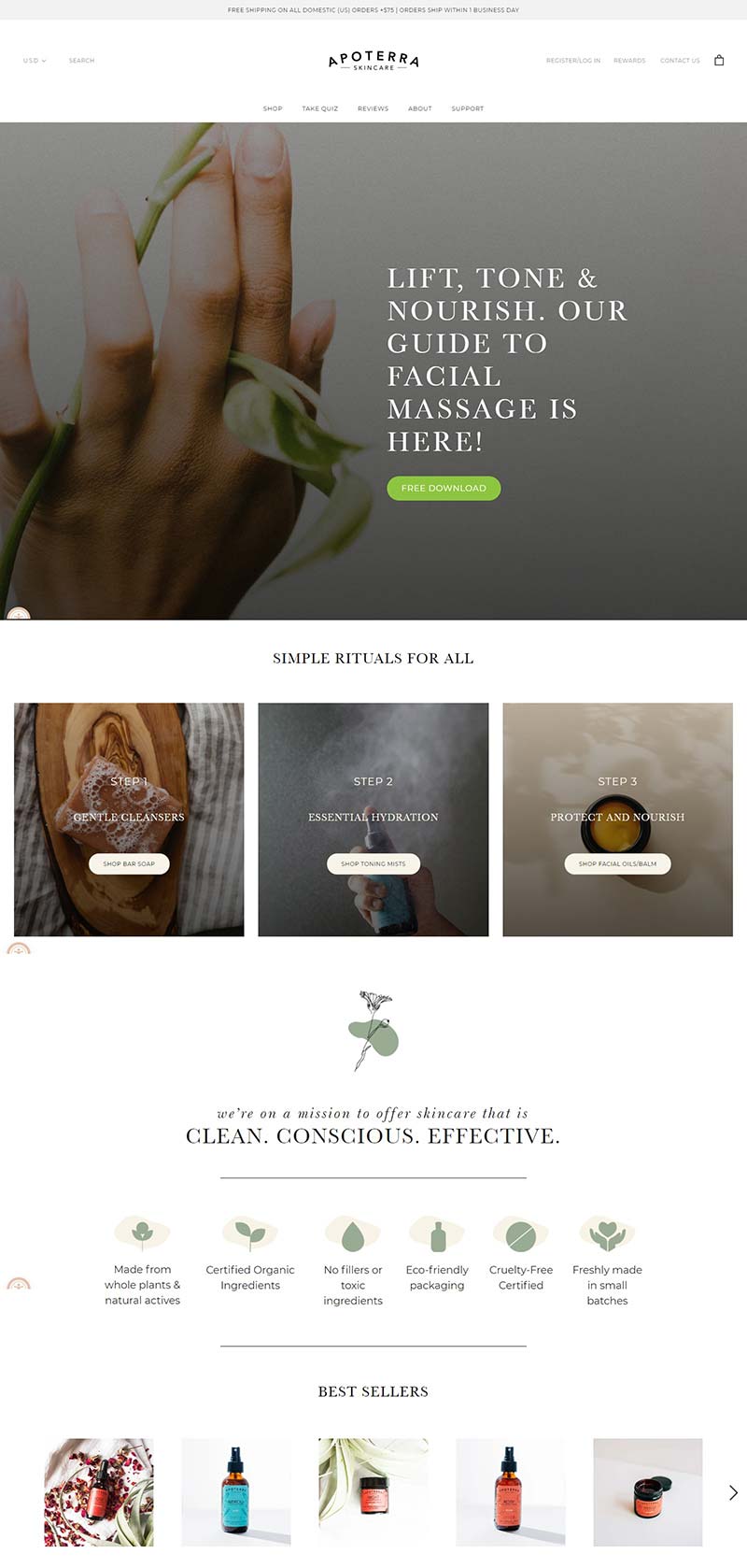 Apoterra Skincare 美国天然手工护肤品购物网站