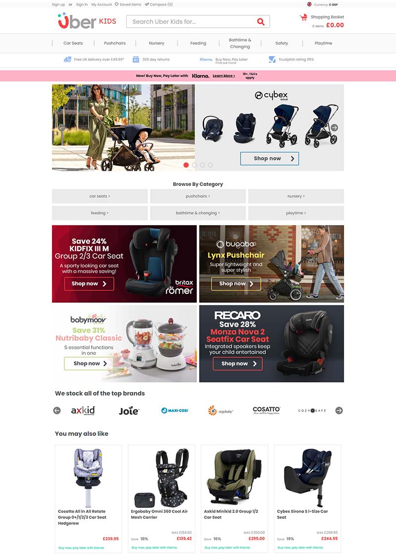 Uber Kids 英国品牌母婴用品购物网站