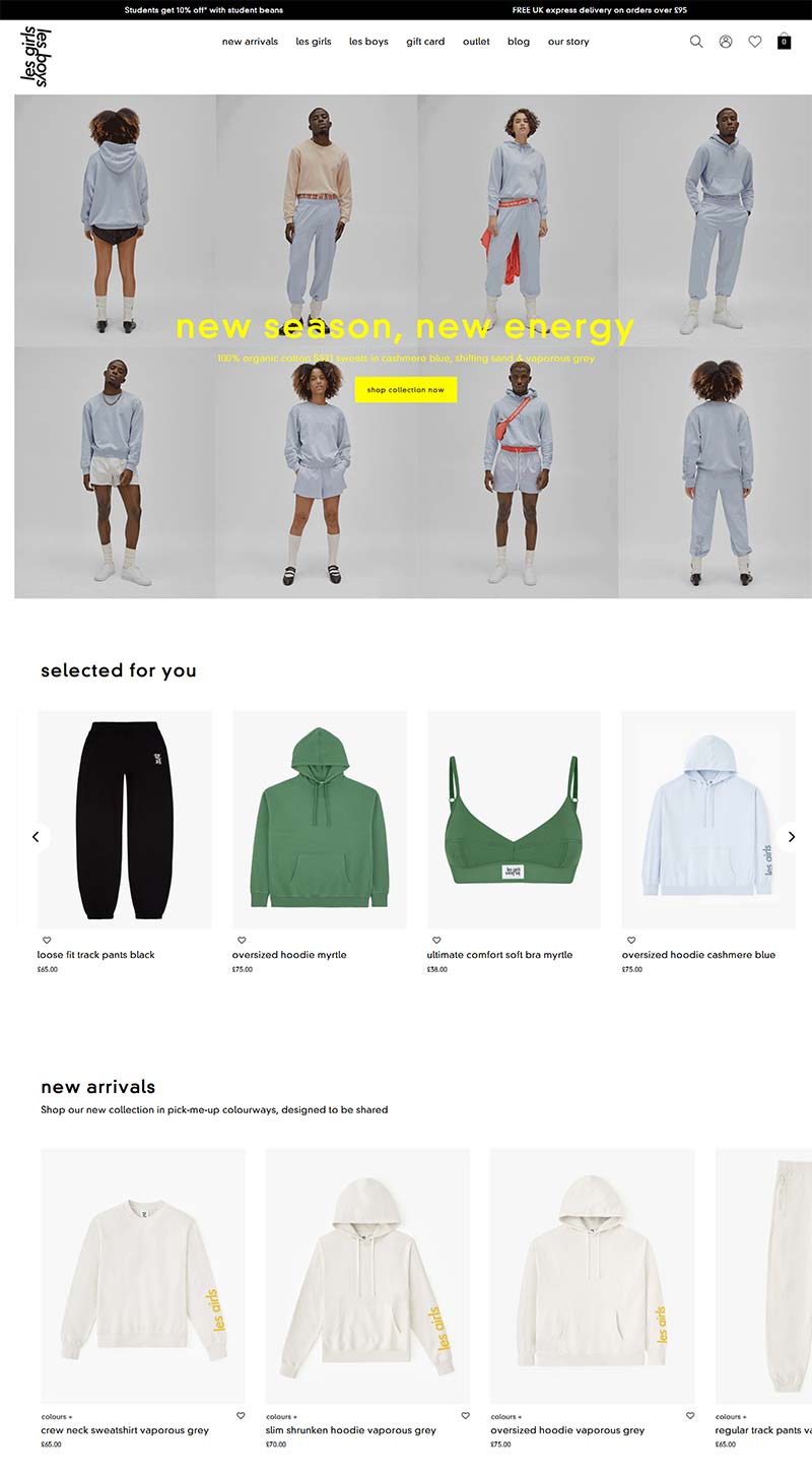 Les Girls Les Boys 美国时尚内衣品牌网站