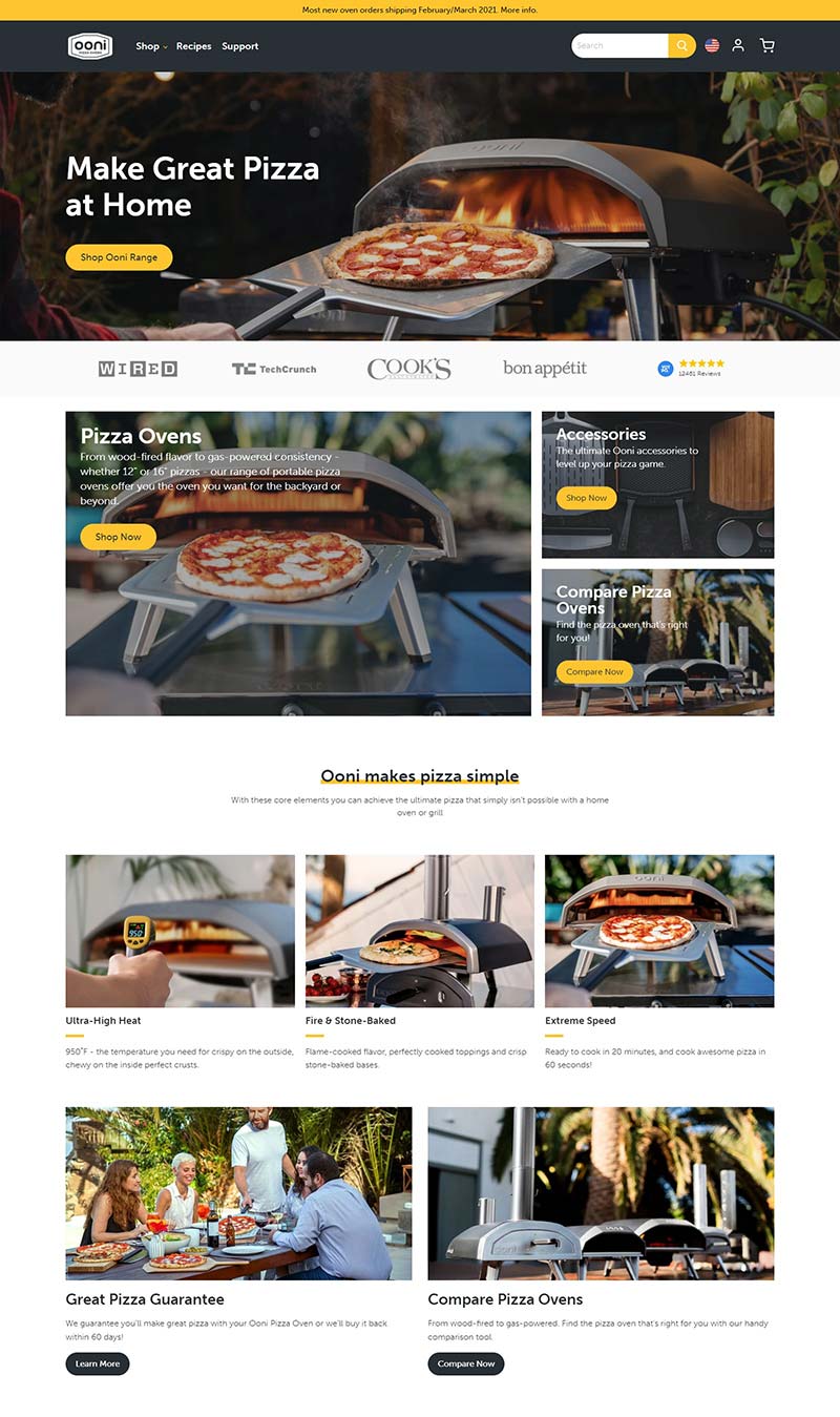 Ooni 英国户外炊具品牌购物网站