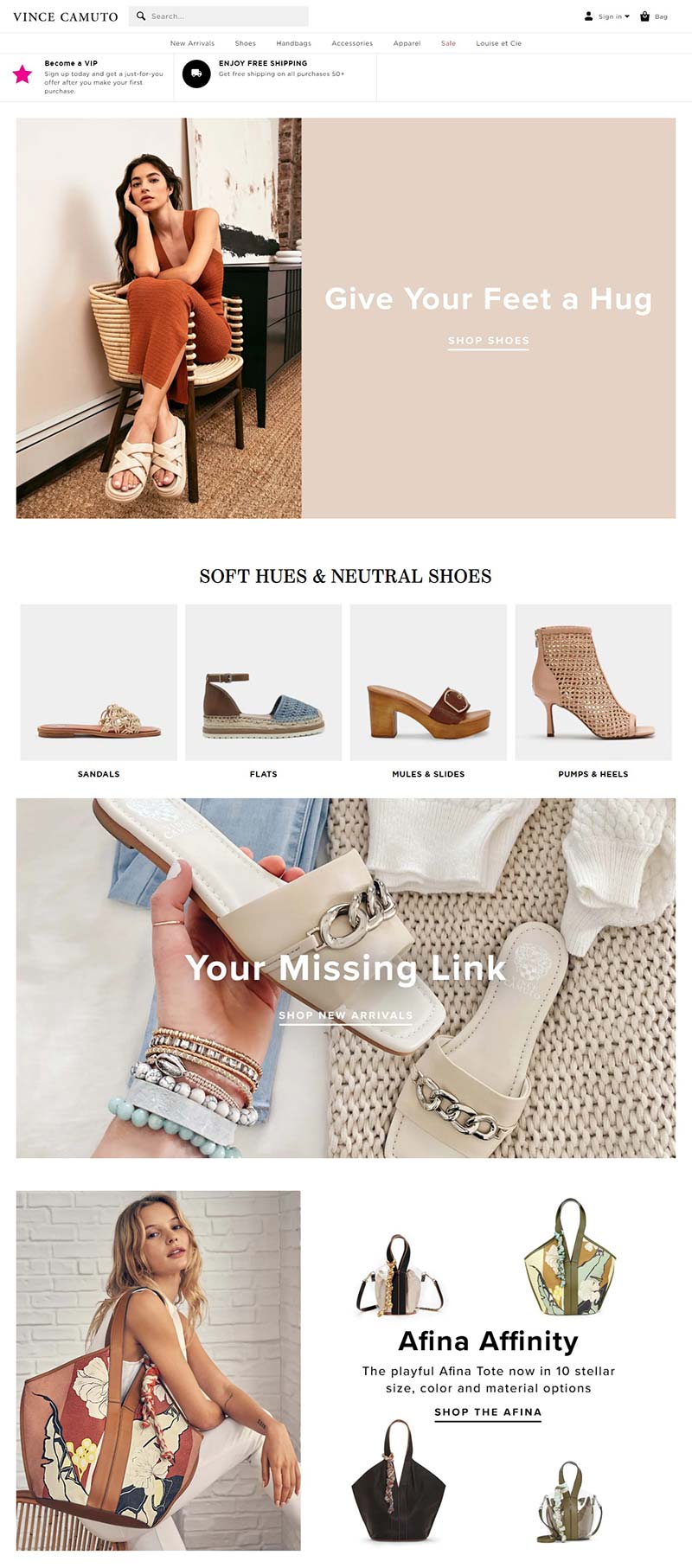 Vince Camuto 美国设计师品牌鞋履购物网站