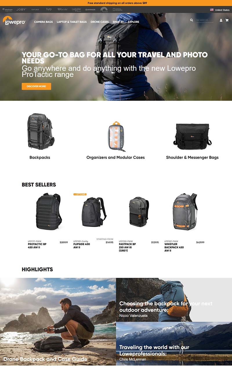 Lowepro 乐摄宝-美国摄影包包品牌网站