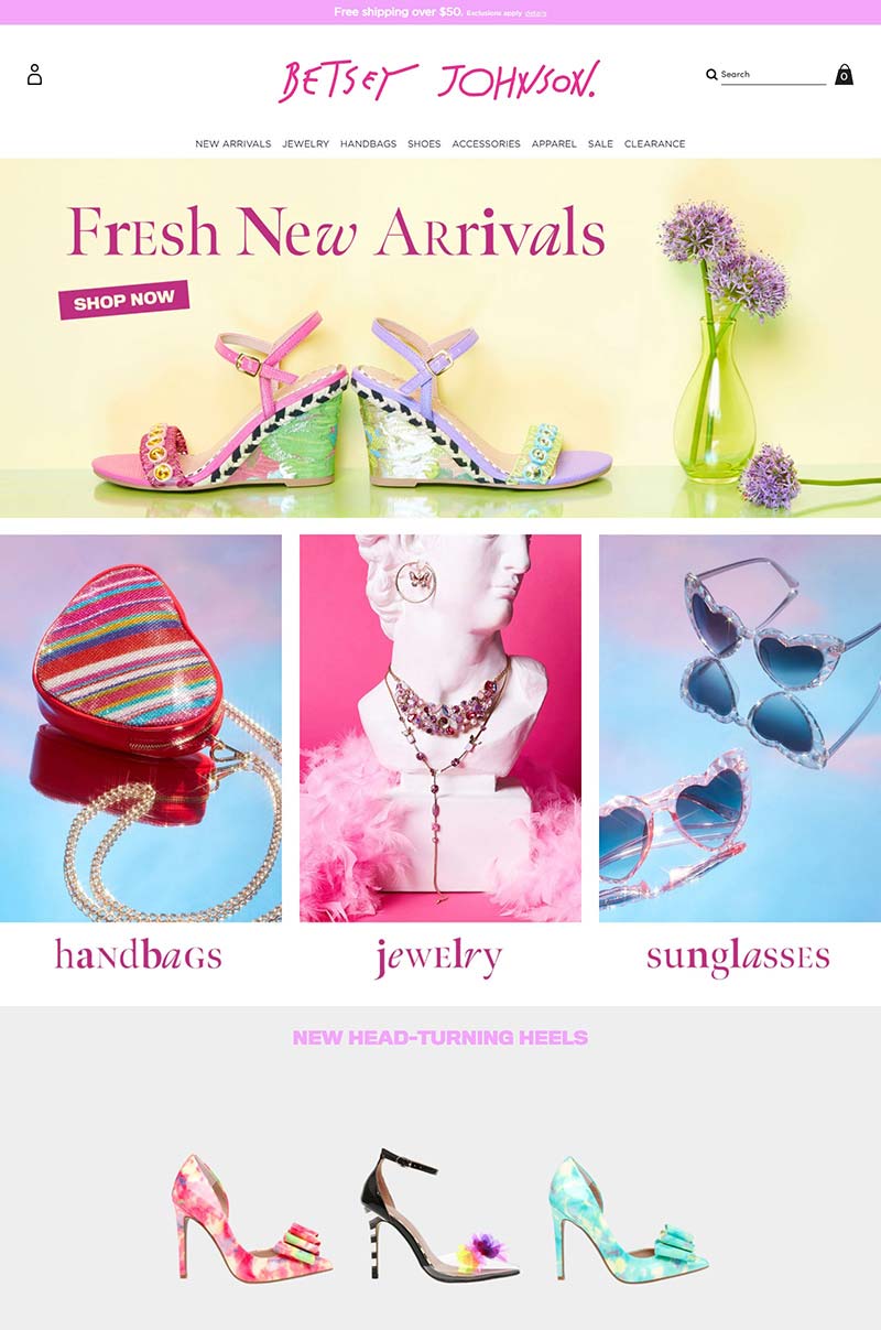 Betsey Johnson 美国设计师品牌服饰购物网站