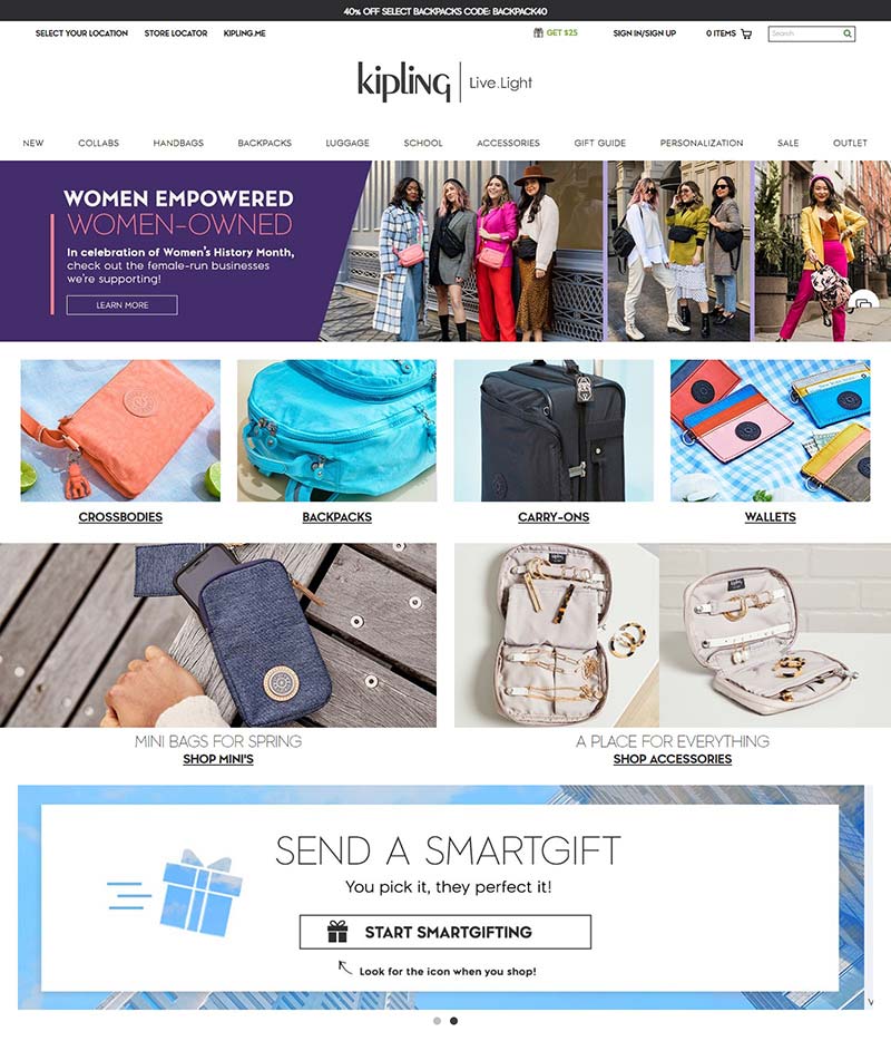 Kipling US 比利时高端箱包品牌美国官网