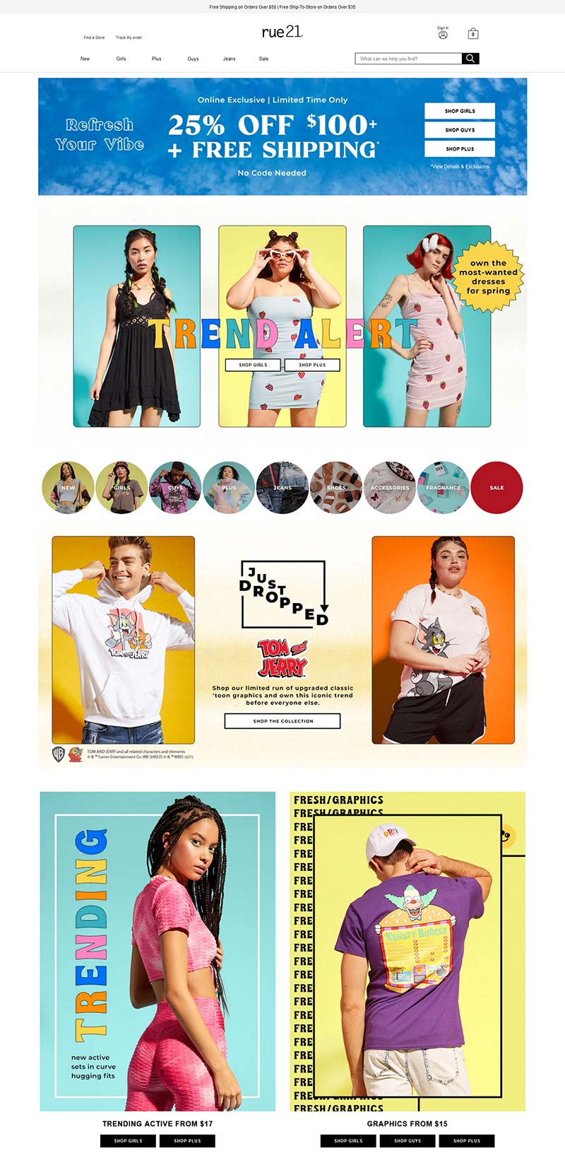 Rue 21 美国知名服饰品牌网站