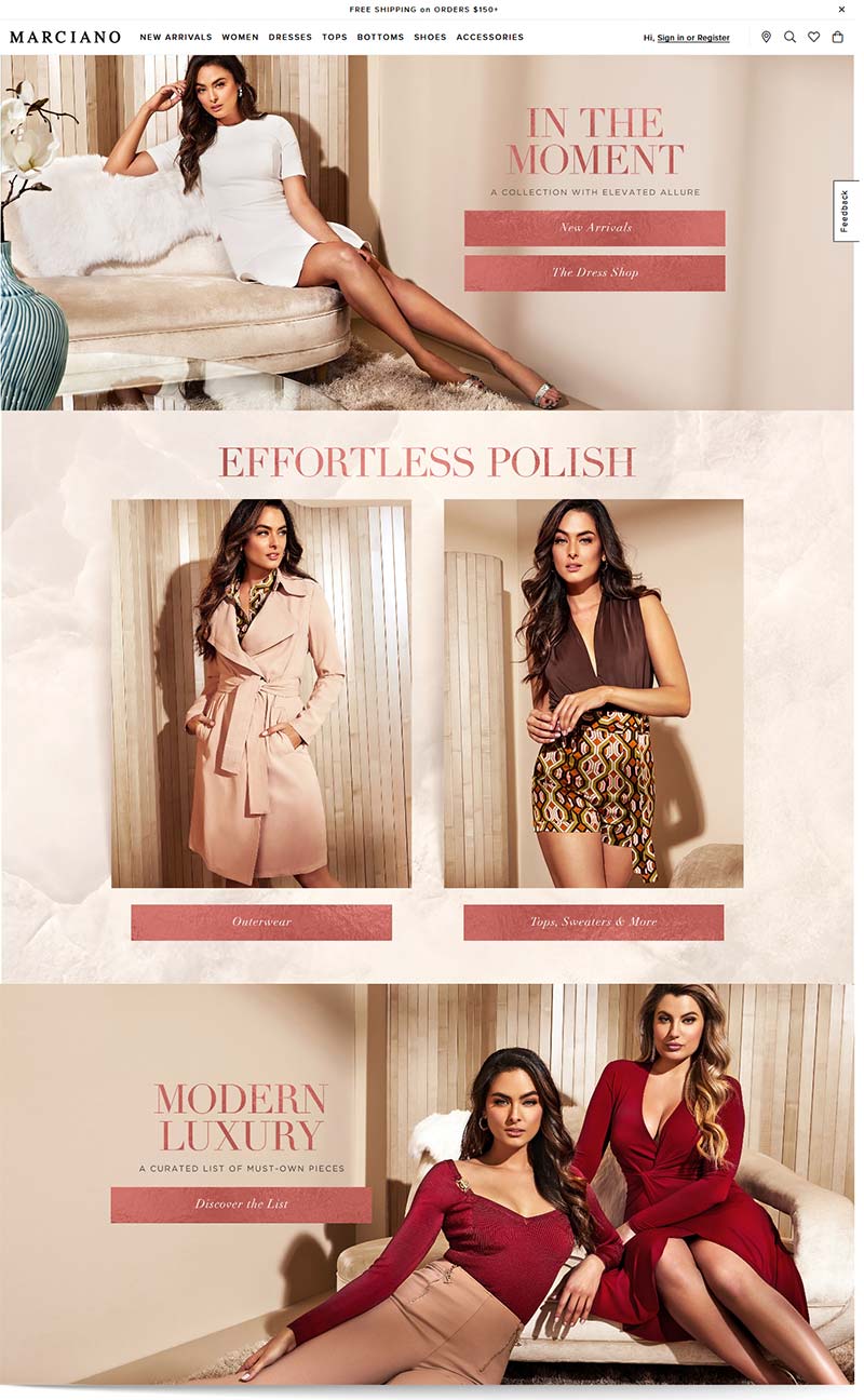 Guess Marciano CA 美国时尚女装品牌加拿大官网
