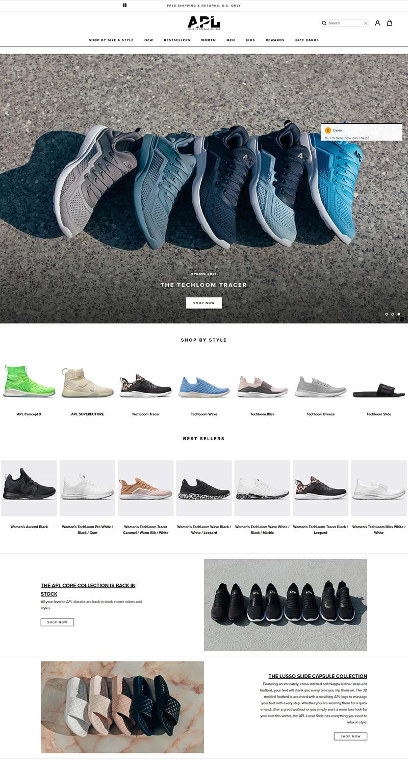 APL-Athletic Propulsion Labs 美国运动休闲品牌网站