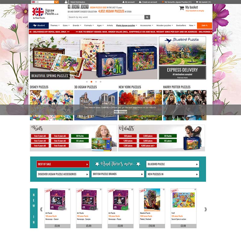 JigsawPuzzle 英国益智拼图玩具购物网站