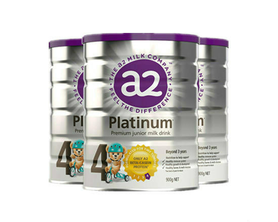 包邮包税！A2 白金版婴幼儿奶粉 900g 4段*3罐 保税仓发货售价AU$112（约￥558）