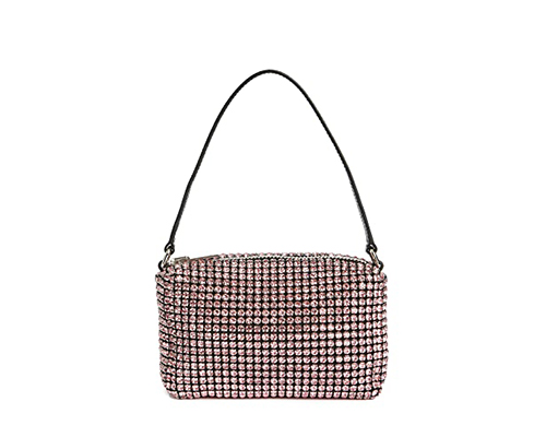 明星同款！ALEXANDER WANG Wangloc mini钻包折后$556