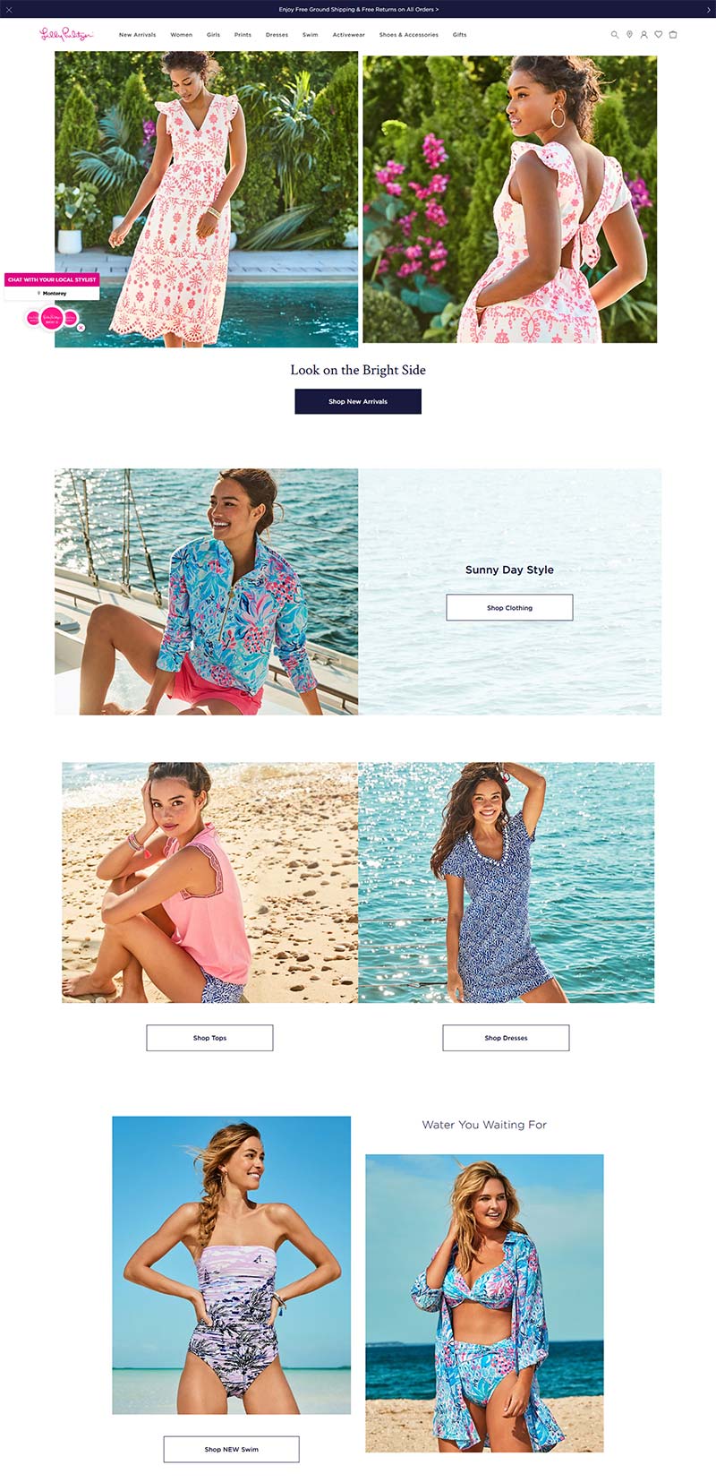 Lilly Pulitzer 丽莉.普利策-美国时尚服饰品牌网站