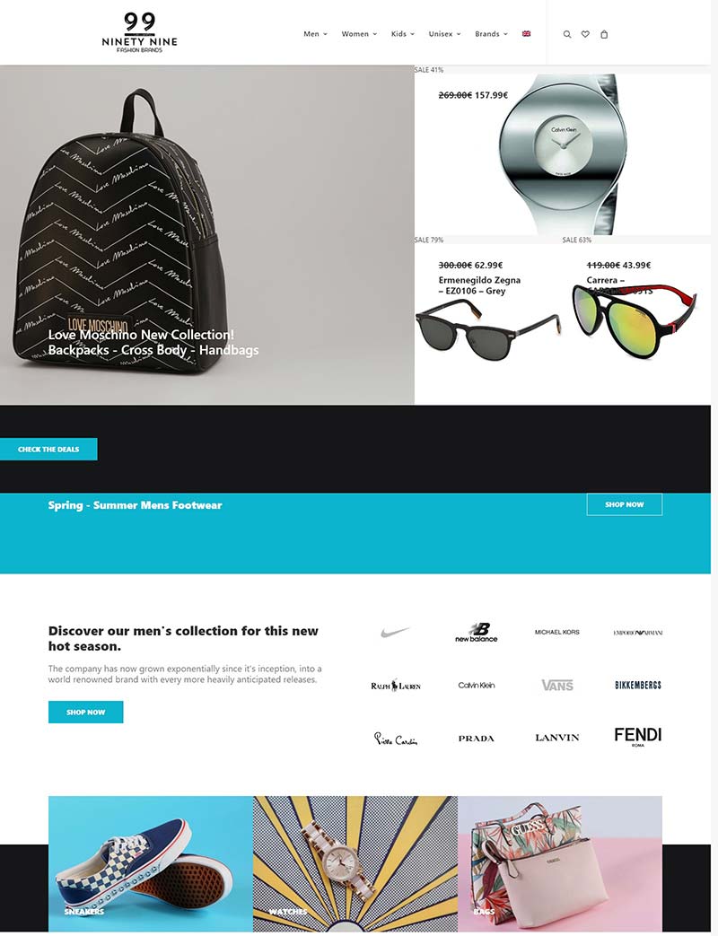 99 Fashion Brands 英国服装配饰品牌购物网站