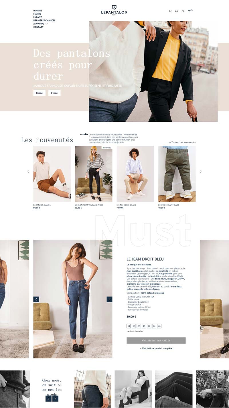 LePantalon 法国轻奢裤袜品牌购物网站