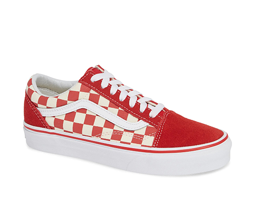 VANS Old Skool 红棋盘格男款板鞋47折$29.97