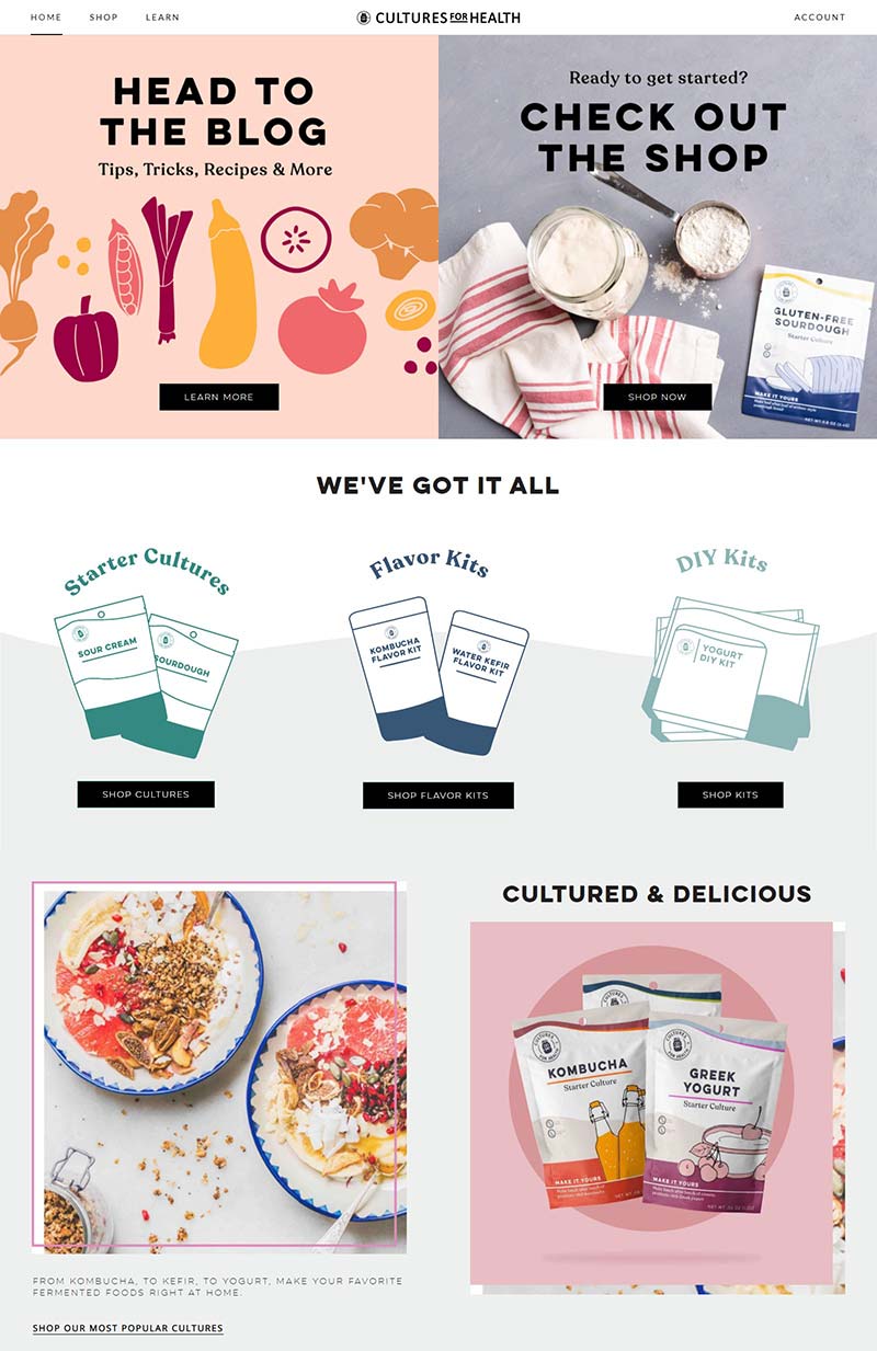 Cultures for Health 美国有机食品购物网站