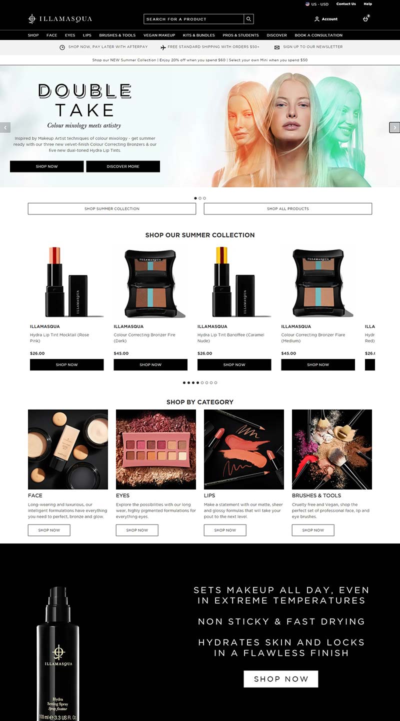 Illamasqua US 英国专业彩妆品牌美国官网