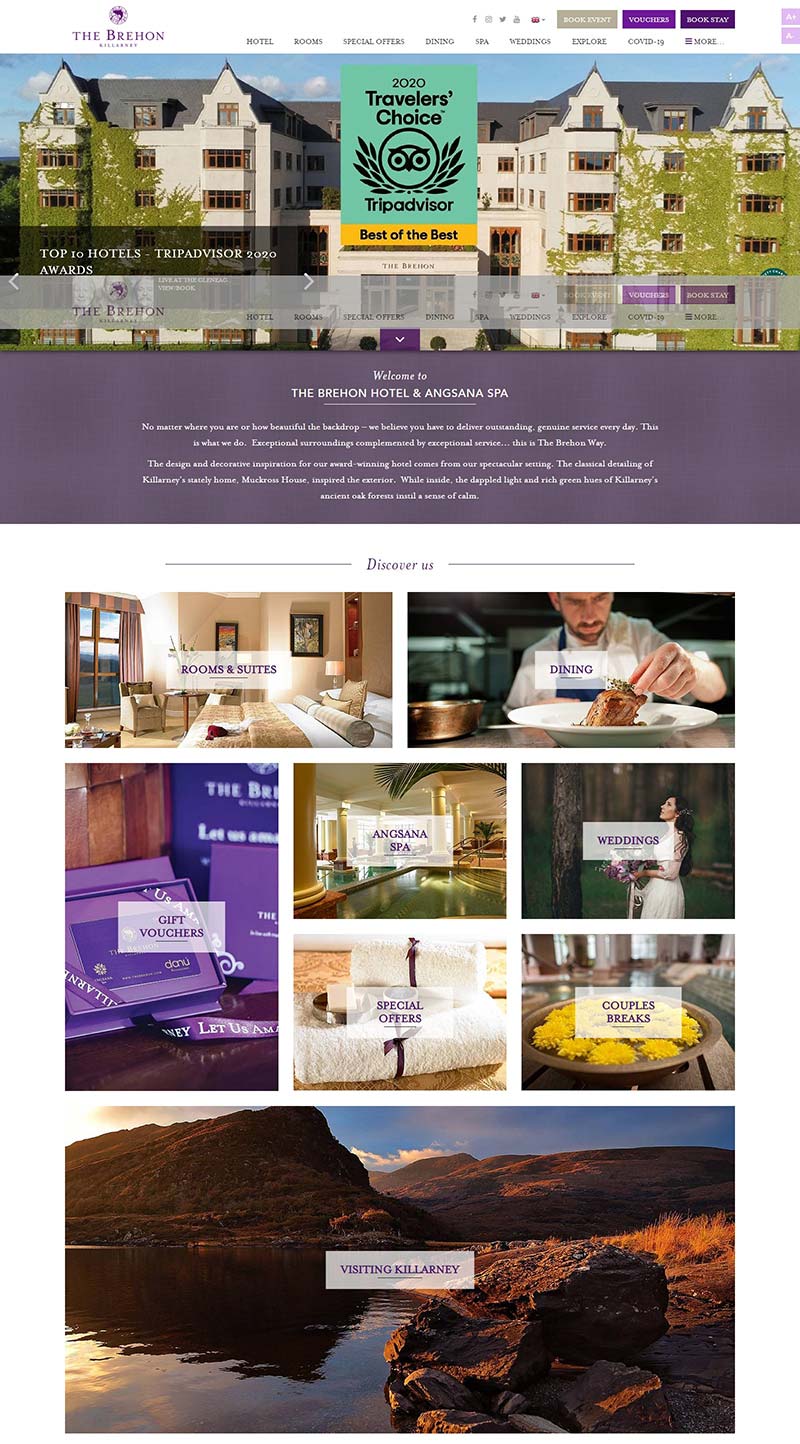 The Brehon 爱尔兰田园酒店预订网站