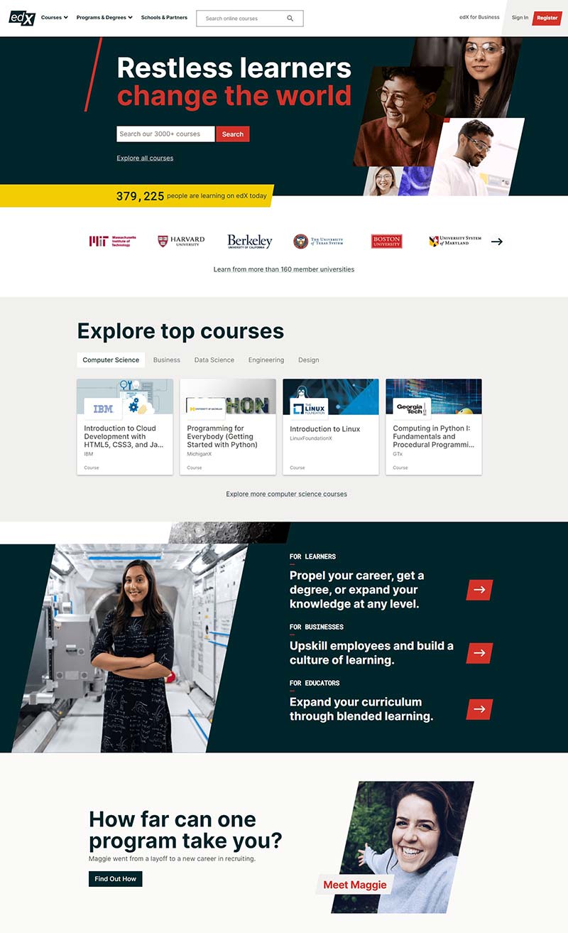 Edx 全球在线课程学习平台