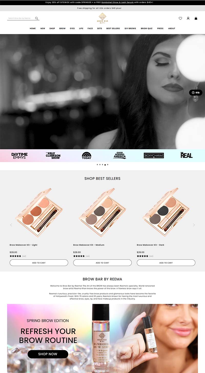 Brow Bar by Reema 美国眉部美妆品牌购物网站