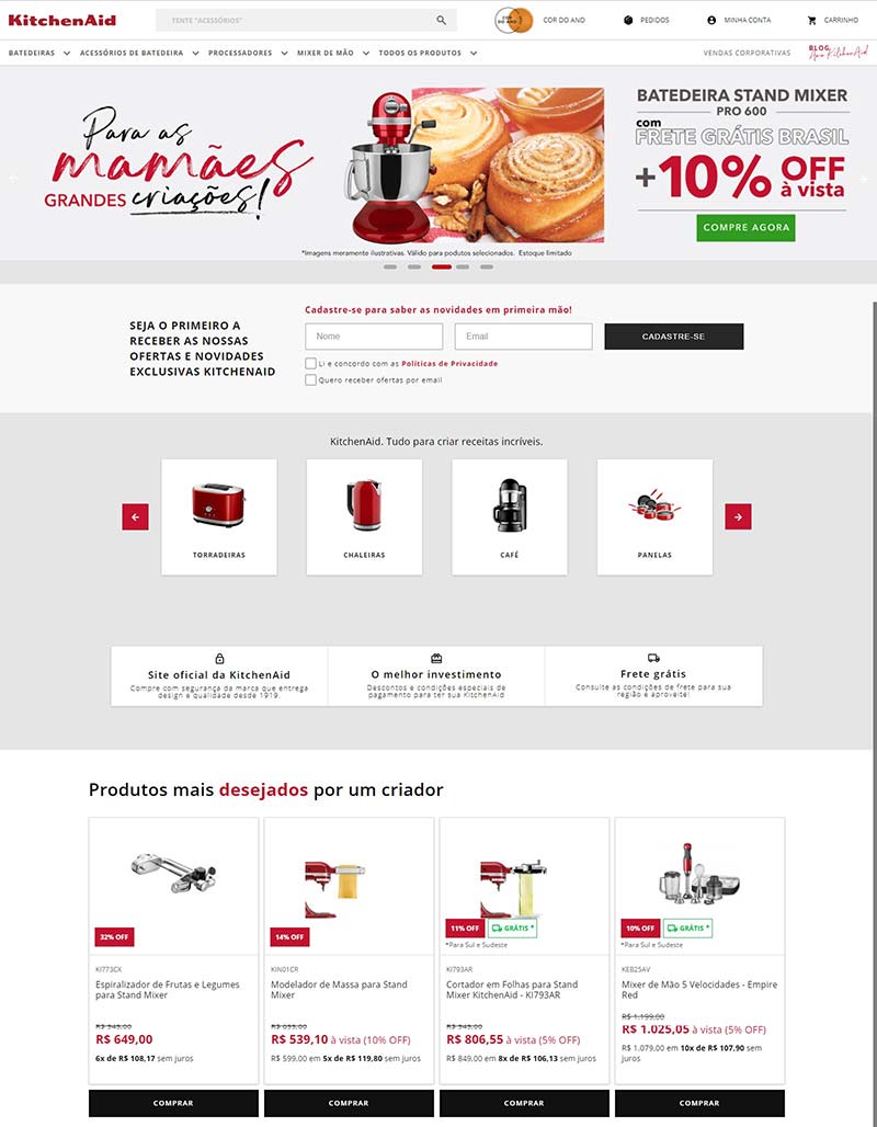 KitchenAid BR 凯膳怡-美国厨房家电品牌巴西官网