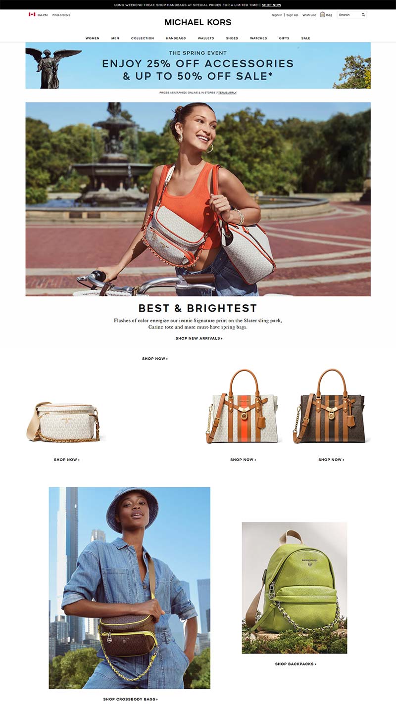 Michael Kors Canada 美国奢侈品百货加拿大官网