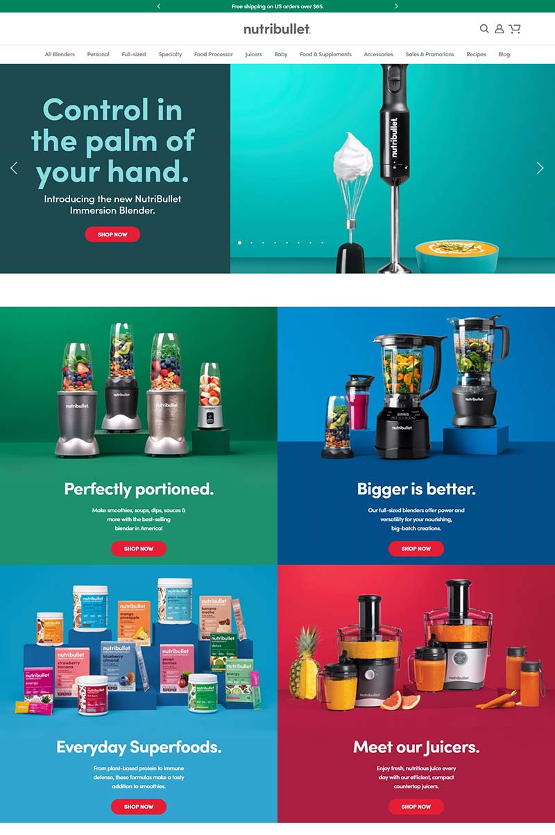 Nutribullet 美国知名料理破壁机品牌网站