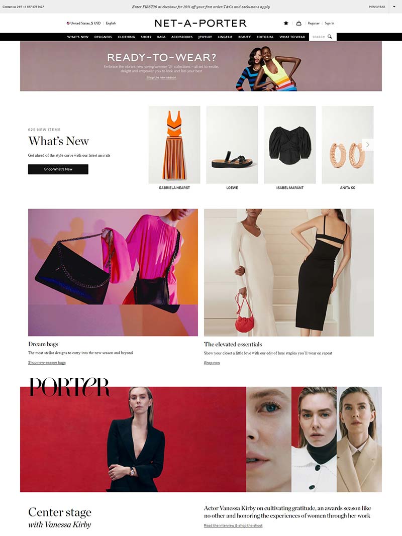 NET-A-PORTER US 颇特女士-全球顶级时尚奢侈品美国官网